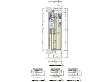 プレサンスジェネ鶴舞(1K/2階)の間取り写真