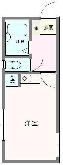 クンストハウス茅ヶ崎館(1K/1階)の間取り写真