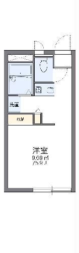 レオパレスサンローズ(1K/1階)の間取り写真