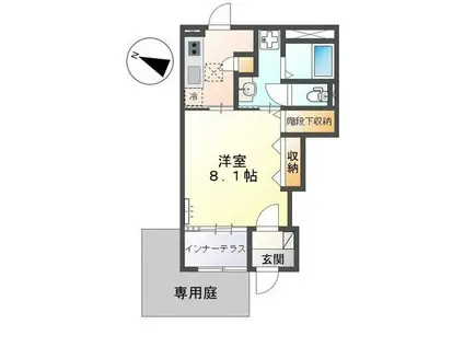 MAISON DE MIGNON(1K/1階)の間取り写真