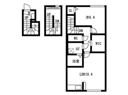 プチ ボヌール (1LDK/3階)の間取り写真