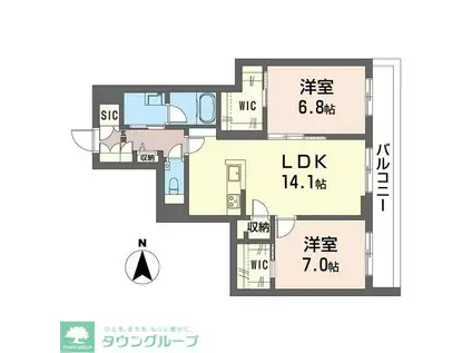 デア グランツ(2LDK/3階)の間取り写真