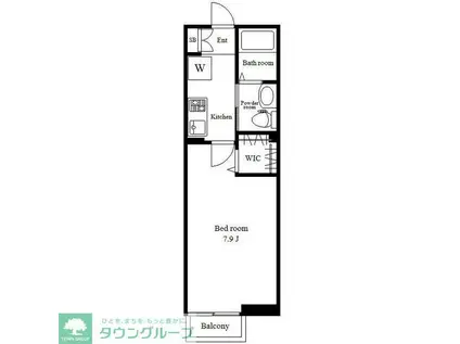 エルスタンザ中葛西(1K/1階)の間取り写真