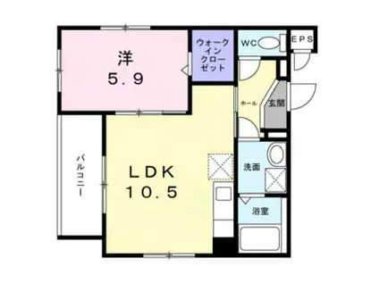 クレストネリマ(1LDK/3階)の間取り写真