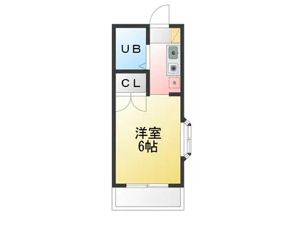 ヴィンテージデザイン国分寺(ワンルーム/2階)の間取り写真