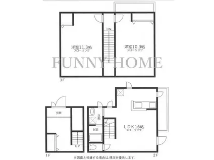 MT.HEIGHTS(2LDK/1階)の間取り写真