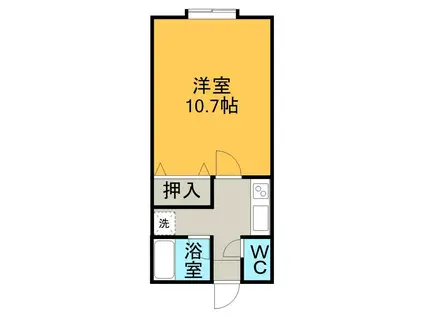 メゾンオピスIII(1K/1階)の間取り写真