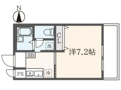 ひかりはいつ弐番館(1K/5階)の間取り写真