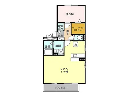 アドバンテージIV(1LDK/3階)の間取り写真