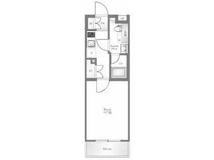 セジョリ奥沢(1K/2階)の間取り写真