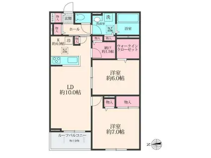 SOLANAII(2SLDK/3階)の間取り写真
