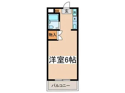 メゾンフローラル(ワンルーム/3階)の間取り写真