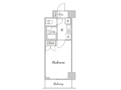 BLUROCK秋葉原 ブルロックアキハバラ(1K/3階)の間取り写真