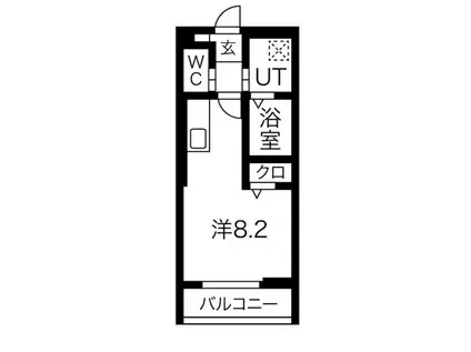 RS RESIDENCE(ワンルーム/3階)の間取り写真