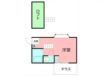 L1ハイム(ワンルーム/1階)の間取り写真