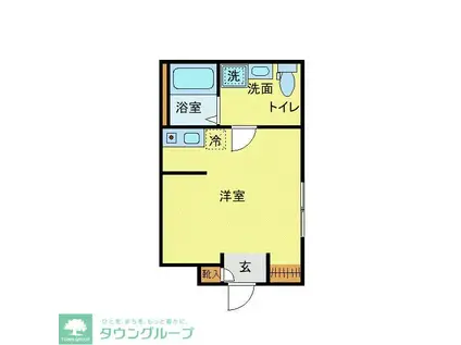 ルミエール大森(ワンルーム/3階)の間取り写真