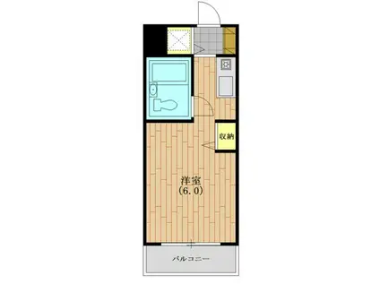 ウィンベルソロ西武球場第1(ワンルーム/5階)の間取り写真