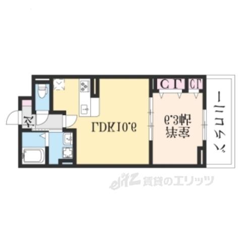 プレッソ・ロートⅣ(1LDK/2階)の間取り写真