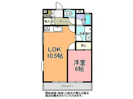 コリーナ・K(1LDK/3階)の間取り写真