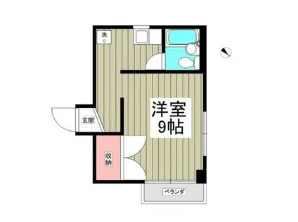 ホリウチファーストビル(ワンルーム/2階)の間取り写真