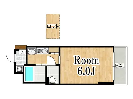 エステムコート新大阪IIIステーションプラザ(1K/8階)の間取り写真