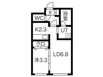 COMFORT OST9(1LDK/4階)の間取り写真