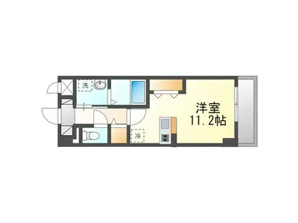 パークアクシス千歳船橋(1LDK/2階)の間取り写真