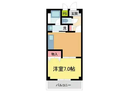 セレナ東甲子園(1DK/3階)の間取り写真