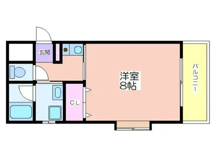 大和コーポ箕面(1K/3階)の間取り写真