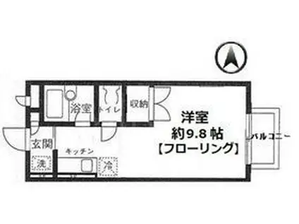 セワカマル菊名(ワンルーム/2階)の間取り写真