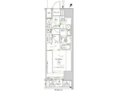 AXAS HYS板橋区役所前(1K/9階)の間取り写真