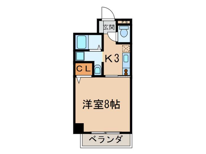 サン東山公園イースト(1K/9階)の間取り写真