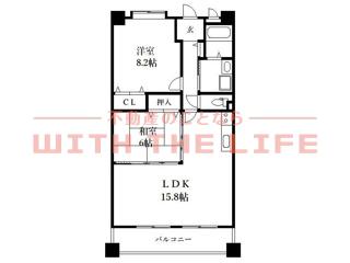 R-BLDG03(2LDK/2階)の間取り写真