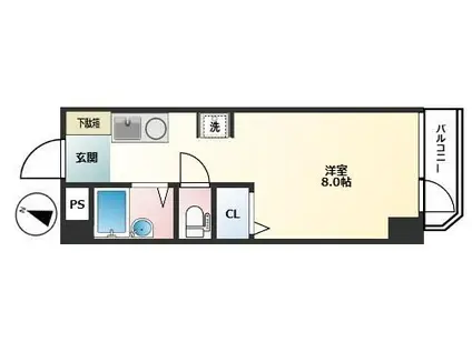日興パレス三番町(ワンルーム/4階)の間取り写真