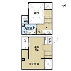 コンチェルト M(1SK/1階)の間取り写真