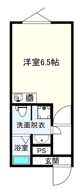 MAXIVCROS川崎大師(ワンルーム/4階)の間取り写真