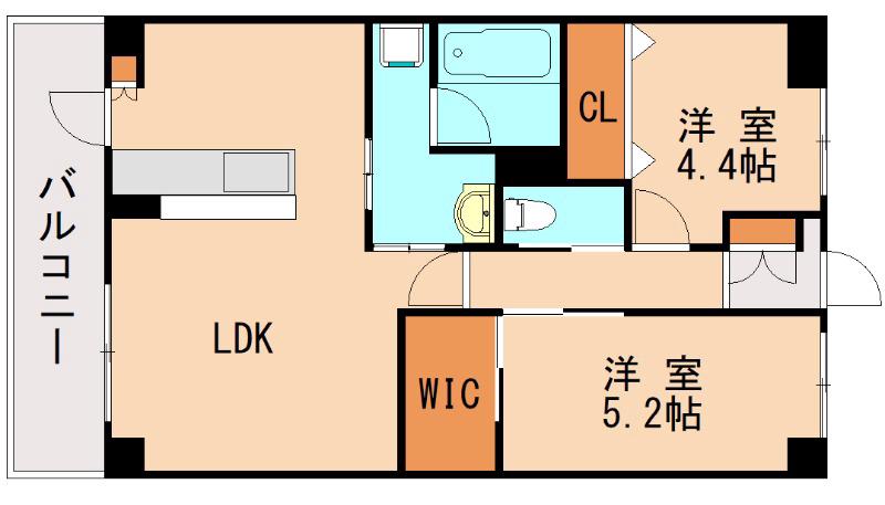 LIVABLEなかま(2LDK/1階)の間取り写真