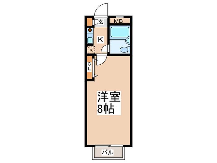 WILD CAT 調布(1K/3階)の間取り写真