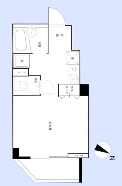 セイコーガーデンIII(1K/5階)の間取り写真