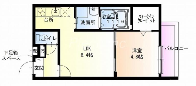 フジパレス新大阪サウス(1LDK/3階)の間取り写真