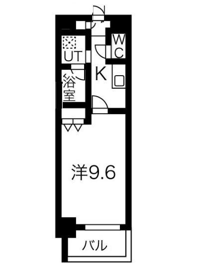IARIM新瑞橋(1K/4階)の間取り写真
