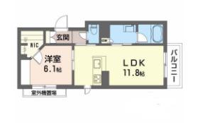 LUCIOLE(1LDK/3階)の間取り写真