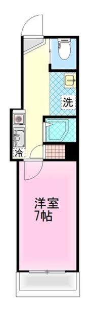 Kレジデンス大手町(1K/3階)の間取り写真