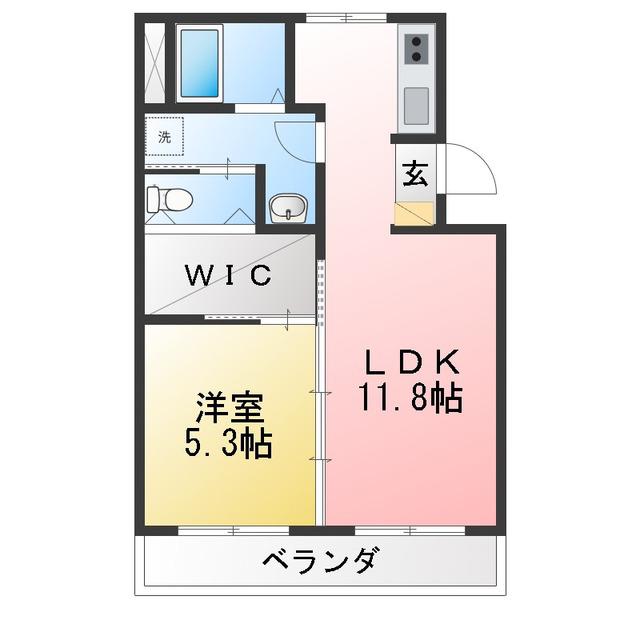 メゾン コイト(1LDK/1階)の間取り写真