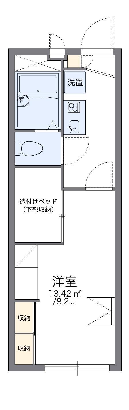 レオパレスN&H(1K/1階)の間取り写真