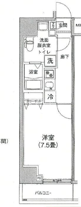 アイル プレミアム文京六義園(1K/10階)の間取り写真