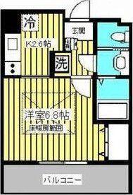 HF仙台レジデンスイースト(1K/6階)の間取り写真