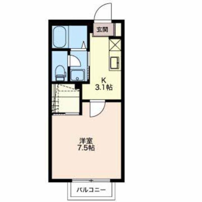MAISON RICH FIELD(1K/1階)の間取り写真