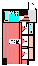 TK・パークサイド白山(ワンルーム/B1階)の間取り写真