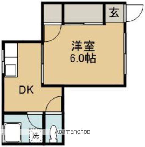 WINSHOME永楽(1K/3階)の間取り写真